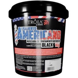 Alisamento Americano Black 1kg - Troia Hair 4Man: Alisamento Profissional Rápido