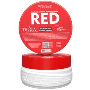 Máscara Capilar Pigmentadora Troia Colors Red 150g Cor fantasia - Troia Hair